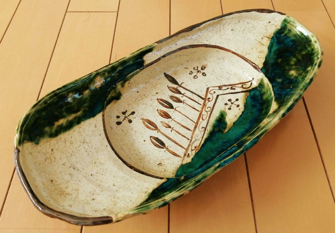 candy　菓子皿　織部　織部焼　織部菓子器