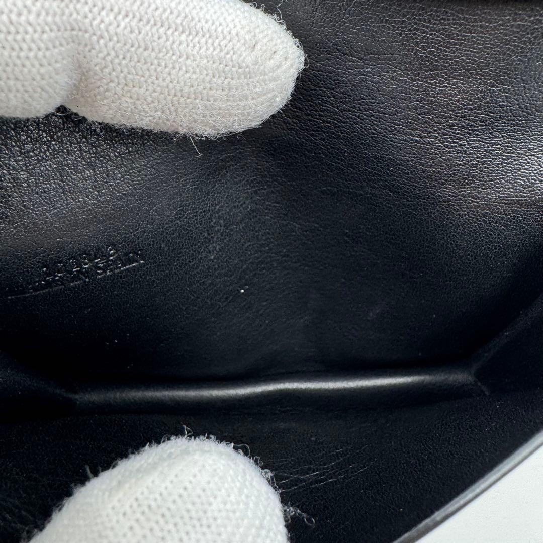 美品✨LOEWE 名刺入れ　ブラック　本革　リピートアナグラム