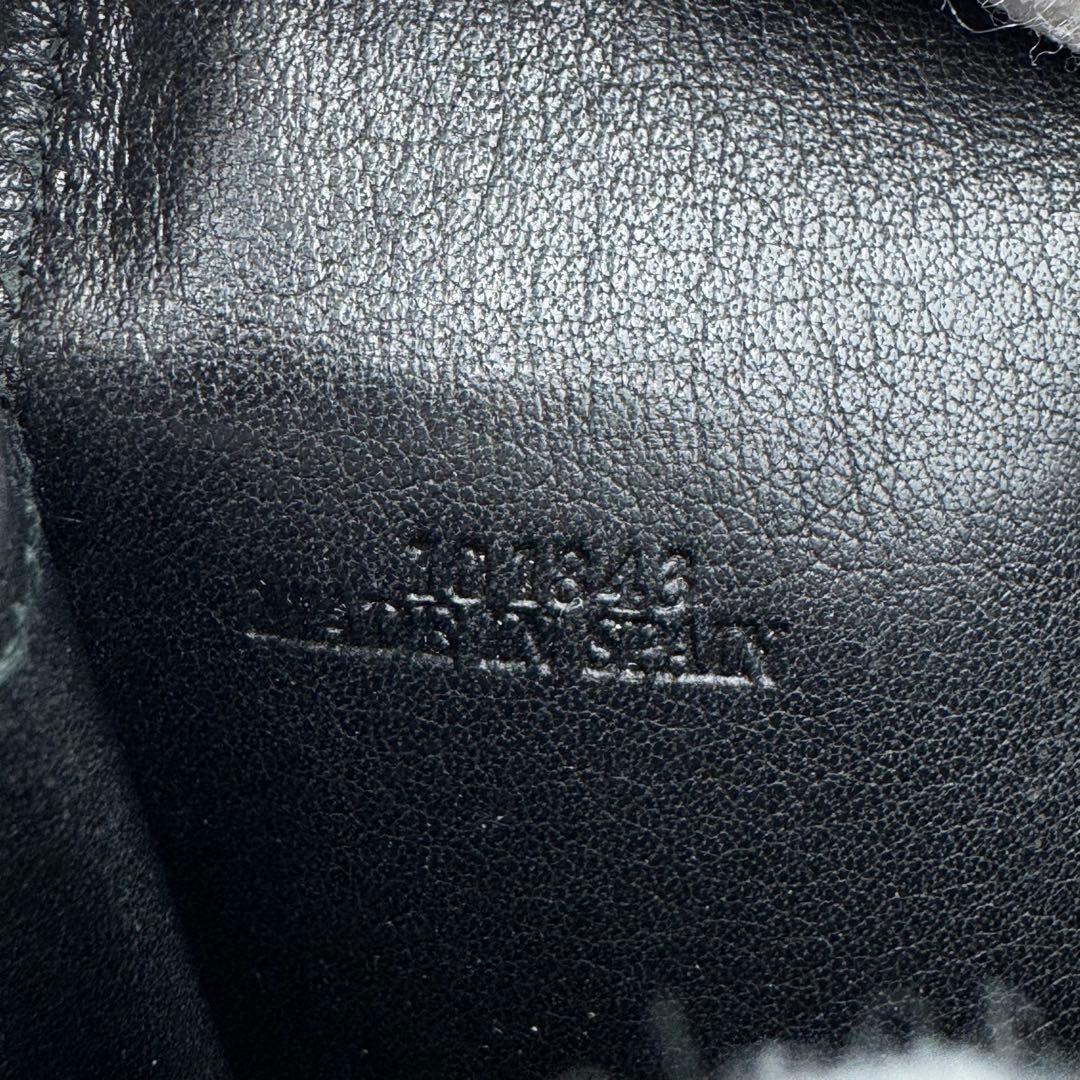 美品✨LOEWE 名刺入れ　ブラック　本革　リピートアナグラム