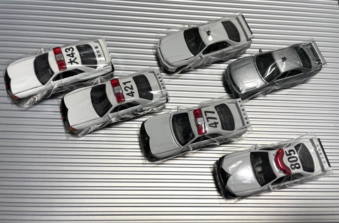 【未使用】スカイライン GTR パトカー仕様ミニカーセット 6台 ニッサン