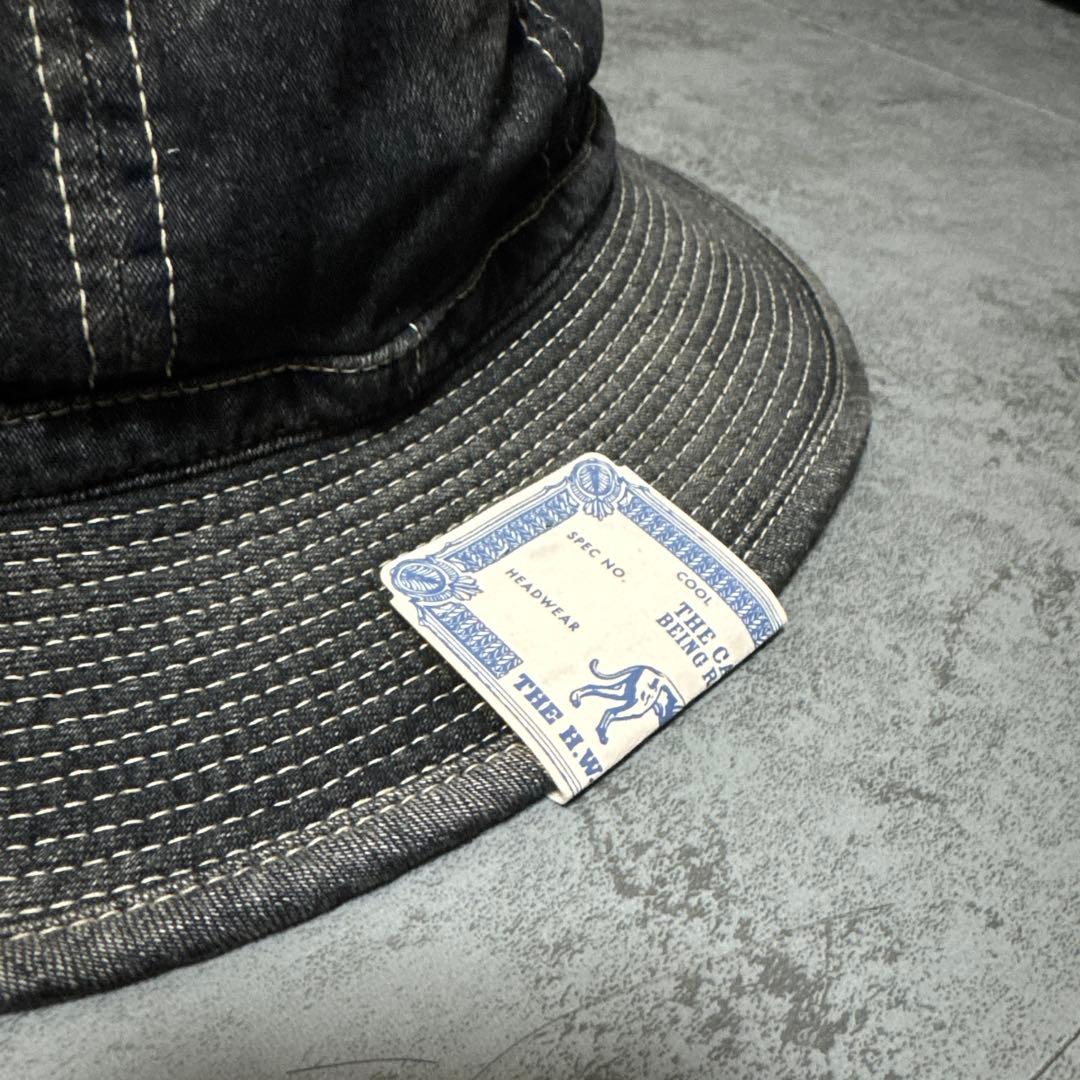 美品 THE H.W.DOG&CO DENIM FATIGUE HAT