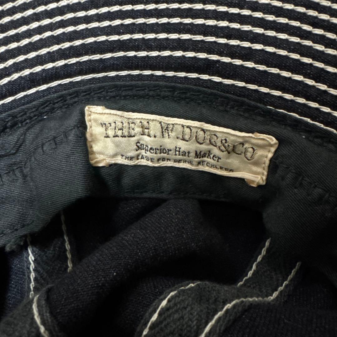 美品 THE H.W.DOG&CO DENIM FATIGUE HAT