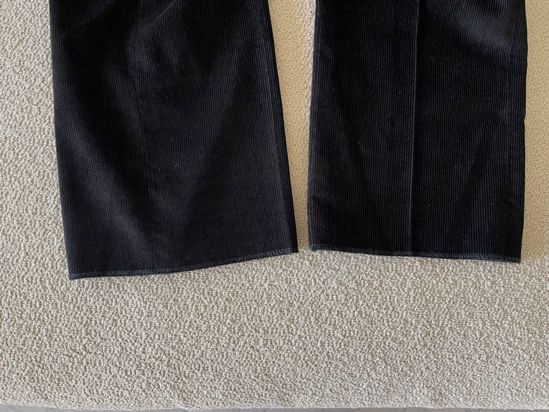 新品タグ付き RALPH LAURENコーデュロイパンツ　ブラック　イタリア製