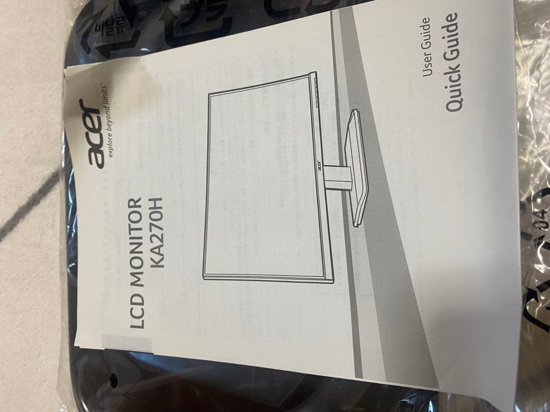 Acer KA270HAbmidx 27インチ ブラック　未使用