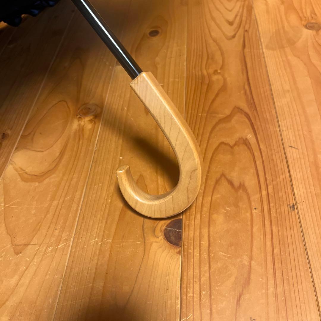 サンバリア100 折りたたみ日傘 2段折フリル　ブラック