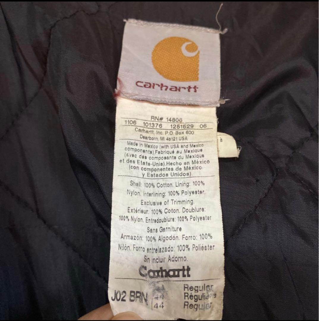 【海無し県】カーハート トラディショナルジャケット J02 ブラウン 44
