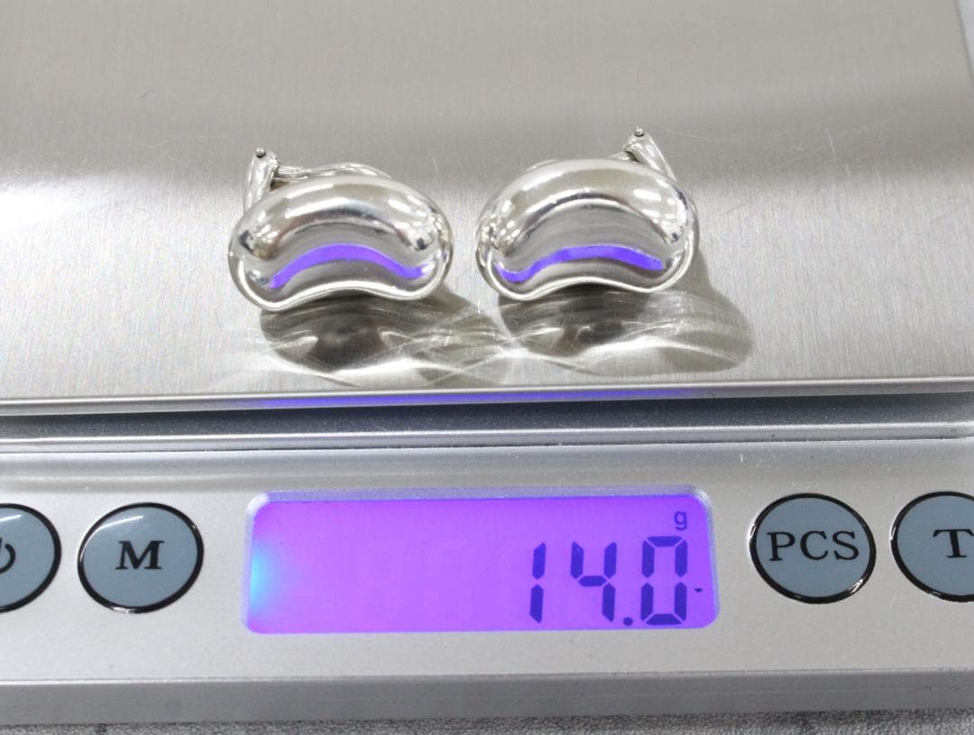 ▲希少サイズ♪ ティファニー エルサペレッティ ビーンズイヤリング シルバー