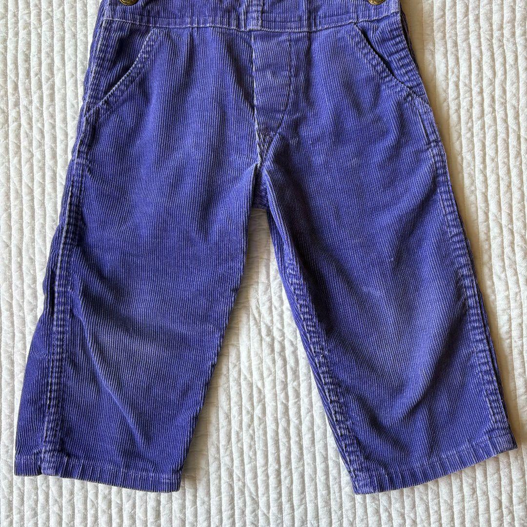 ヴィンテージ　OSHKOSH　紫　コーデュロイ　オーバーオール