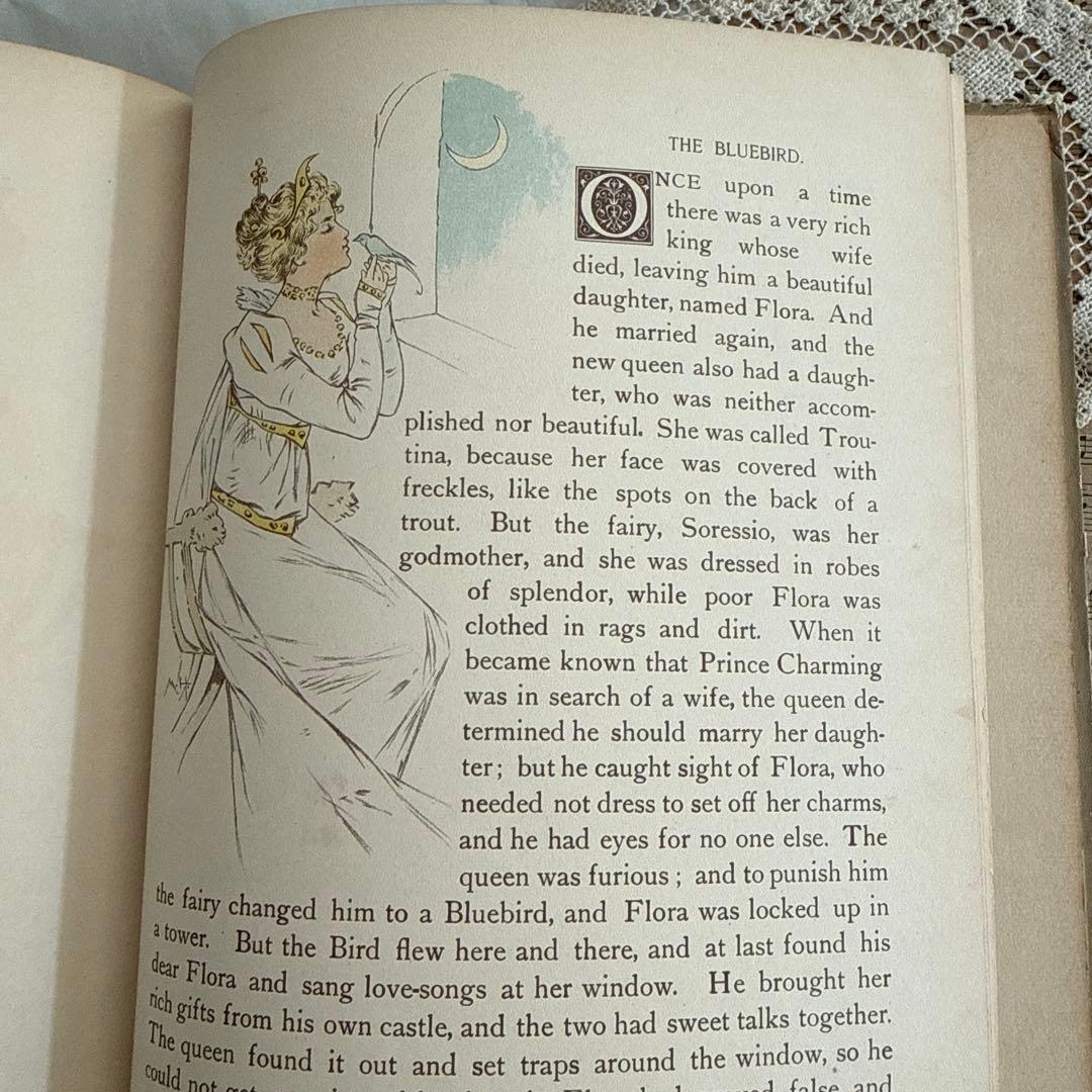 稀少1892年アンティーク愛らしい挿絵の絵本モードハンフリー洋書　童話　古書