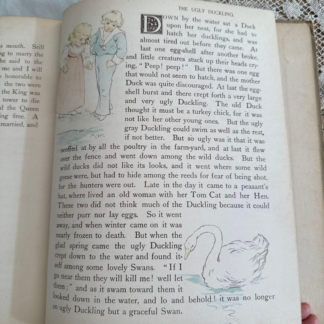 稀少1892年アンティーク愛らしい挿絵の絵本モードハンフリー洋書　童話　古書
