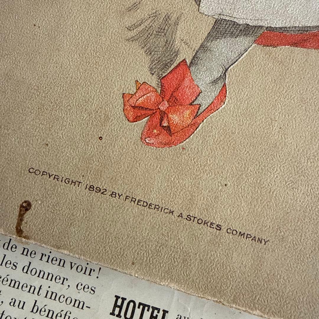 稀少1892年アンティーク愛らしい挿絵の絵本モードハンフリー洋書　童話　古書