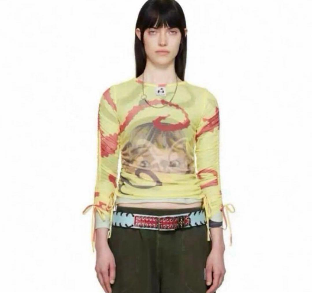 Chopova Lowena バラストメッシュトップ 25SS 長袖Tシャツ m