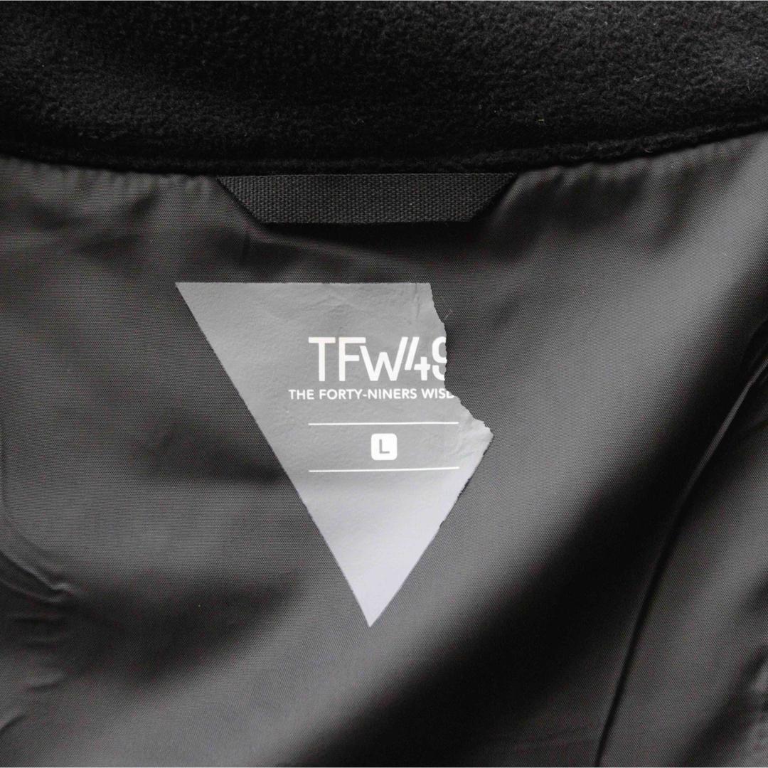 5394【美品】TFW49ジップアップジャケット 切り替えデザイン ブラック
