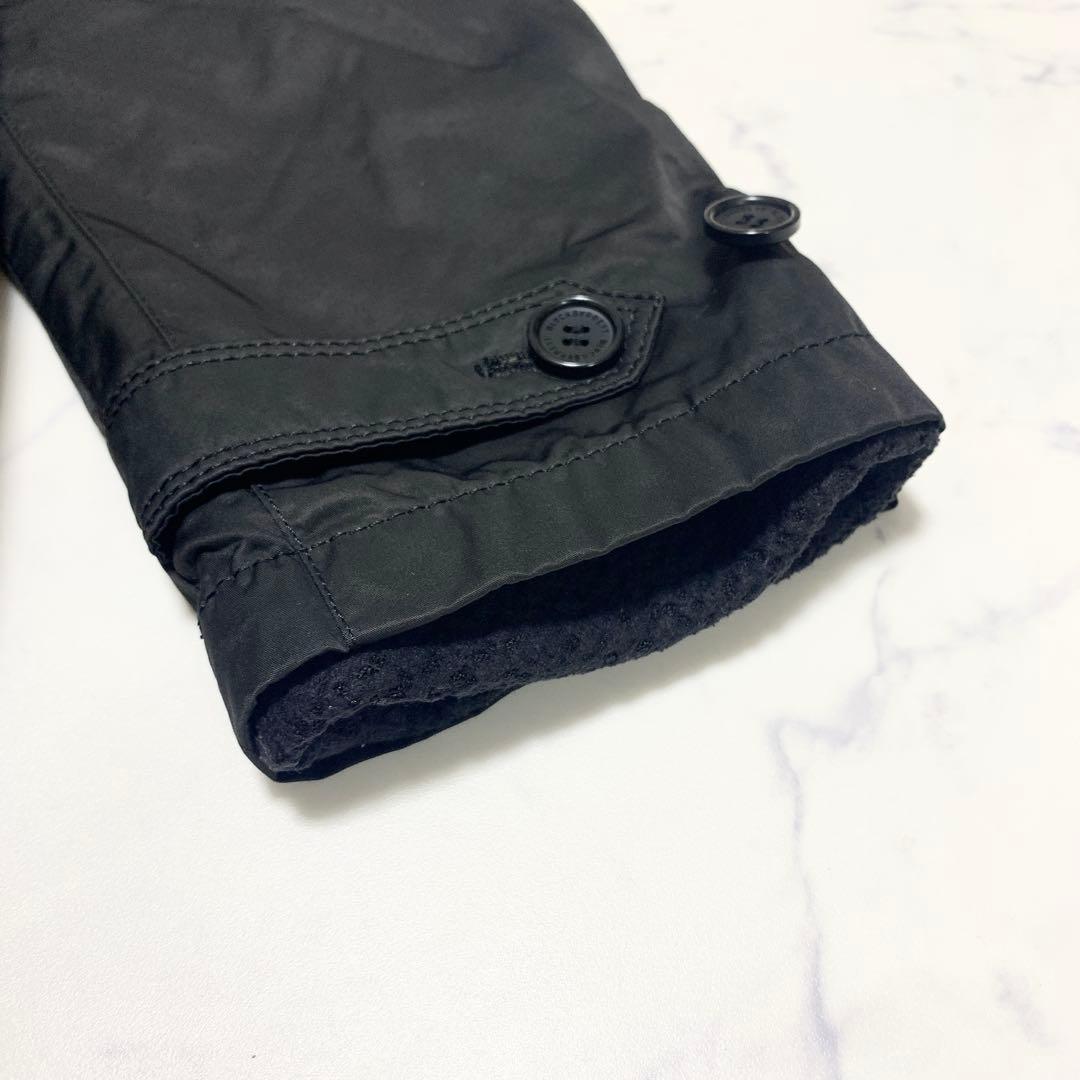 ブラックバレットバイニールバレット モッズコート ジャケット フリースインナー