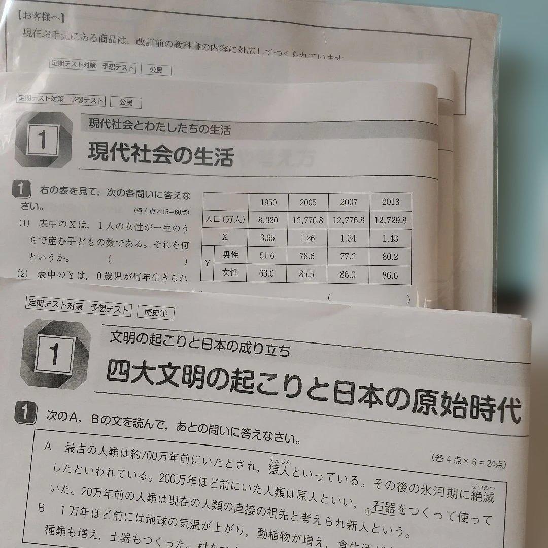 中学3年 Mighty Navi 5科目セット 定期テスト対策問題　教材