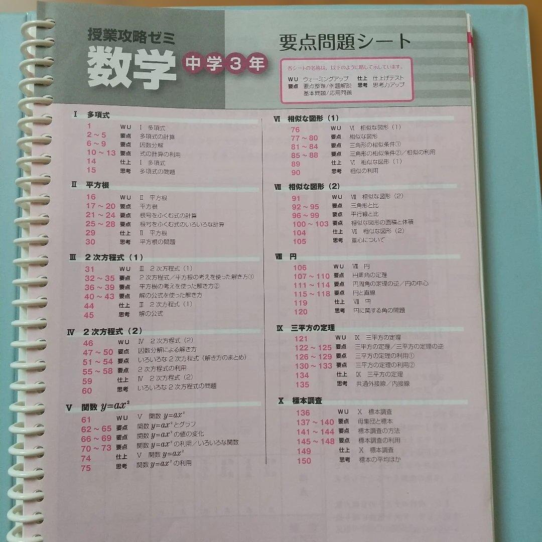 中学3年 Mighty Navi 5科目セット 定期テスト対策問題　教材