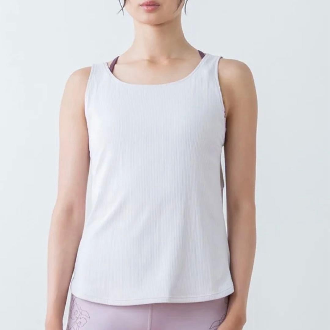 SUKALAドローイングフラワーセパレートタンクトップ&ブラトップセット M