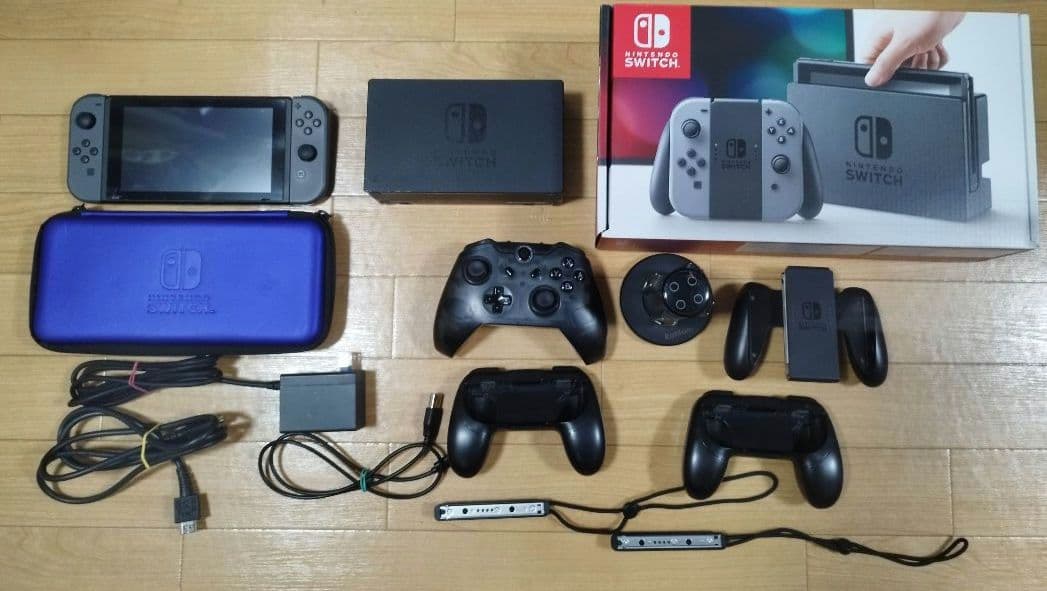 Nintendo Switch 本体 グレー 　汎用コントローラー他おまけ