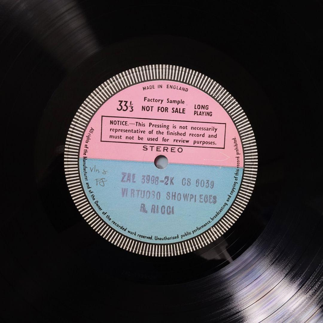 SXL未発売 Test 英Decca　「ヴァイオリン小品集」　ルジェロ・リッチ