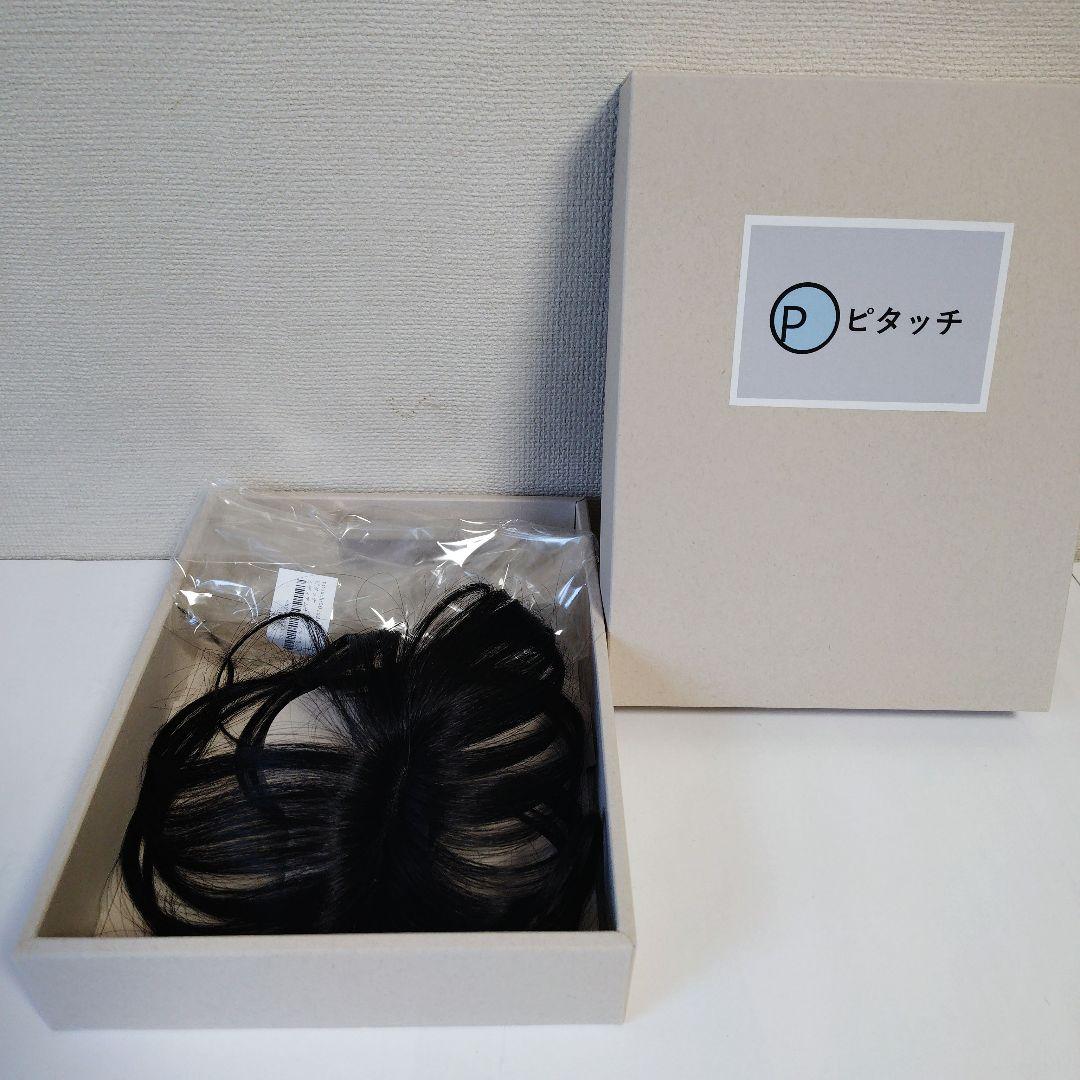 ピタッチ　部分ウィッグ　ナチュラルブラック　ミディアム