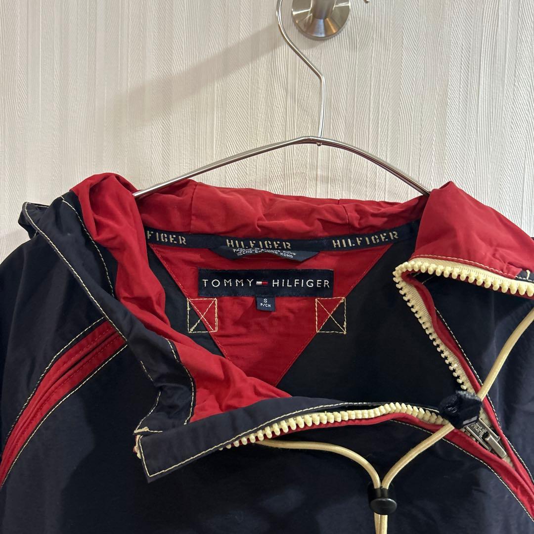  90s ナイロンジャケット ネイビー/レッド