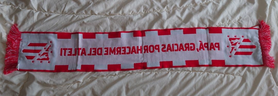 アトレティコ・マドリード　アルゼンチン代表3人のサイン入りユニフォーム+スカーフ