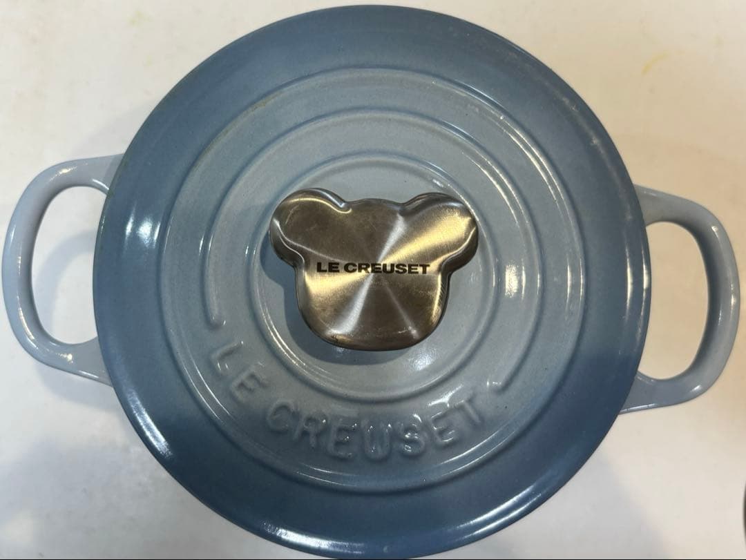 LE CREUSET ル・クルーゼ　ココットロンド　ブルー14cm 両手鍋