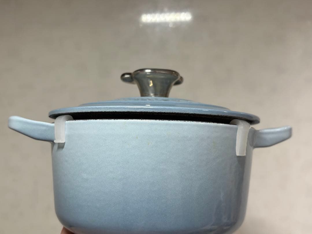 LE CREUSET ル・クルーゼ　ココットロンド　ブルー14cm 両手鍋