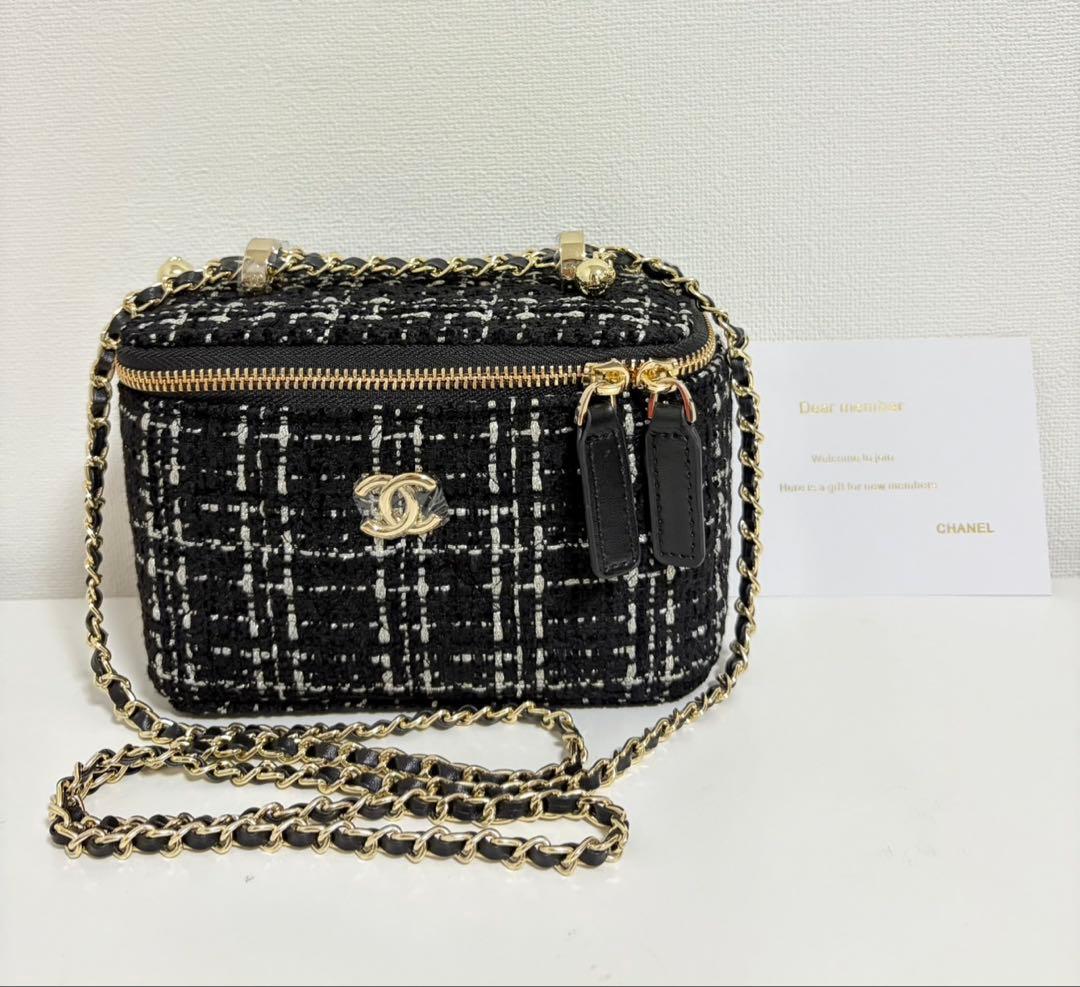 CHANEL シャネル　ノベルティ　チェーン　ショルダーバッグ　ツイード