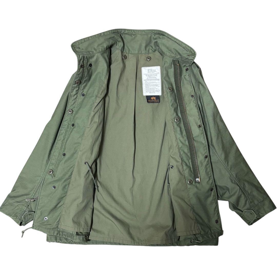 【極美品】90s Alpha USA製 m-65 オリーブグリーン Lサイズ