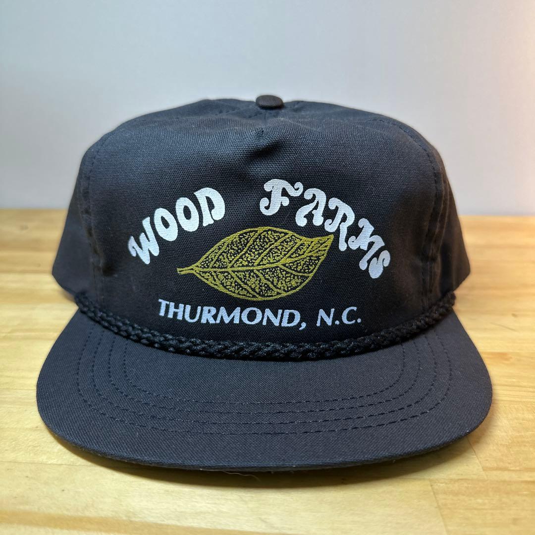 希少 USA製 80s 90sデッドストック ロープ キャップ 企業ロゴ