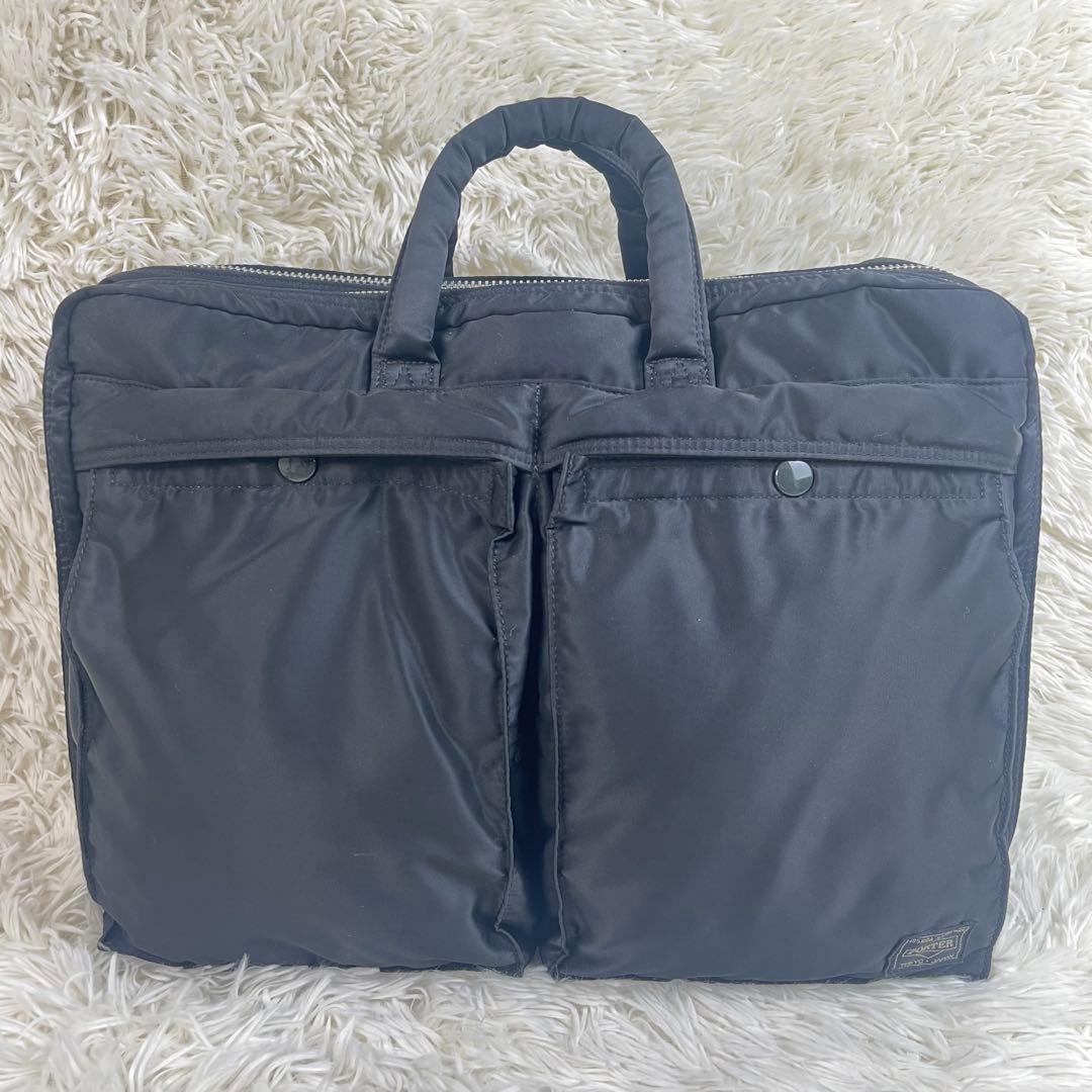 美品 ✨️ポータータンカー 2way ビジネスバッグ ブラック 2層 吉田カバン