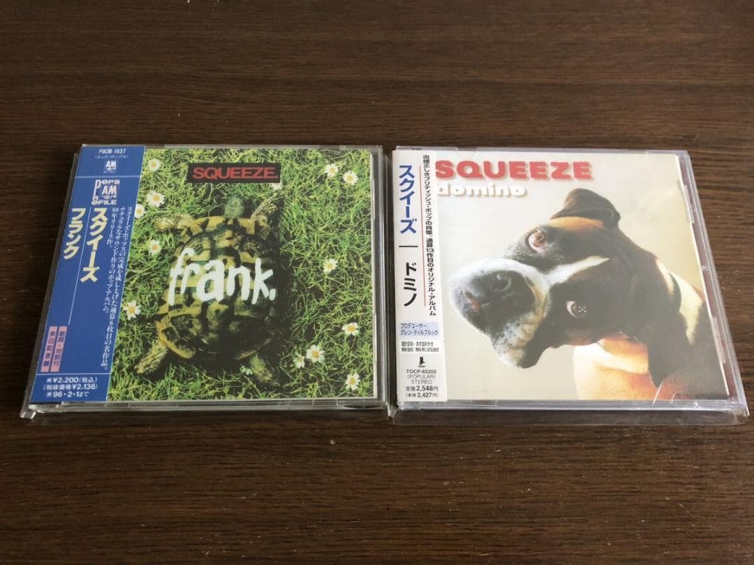 スクイーズ 2タイトルセット「フランク」「ドミノ」日本盤 帯付属