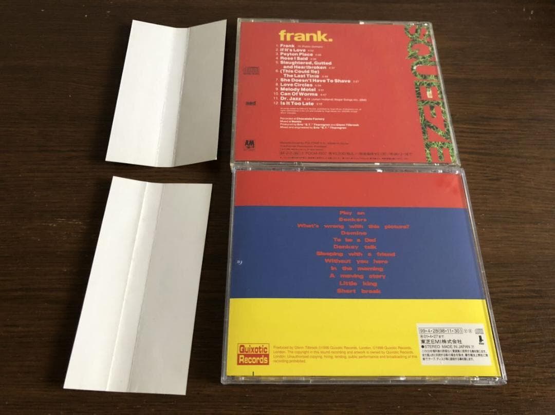 スクイーズ 2タイトルセット「フランク」「ドミノ」日本盤 帯付属