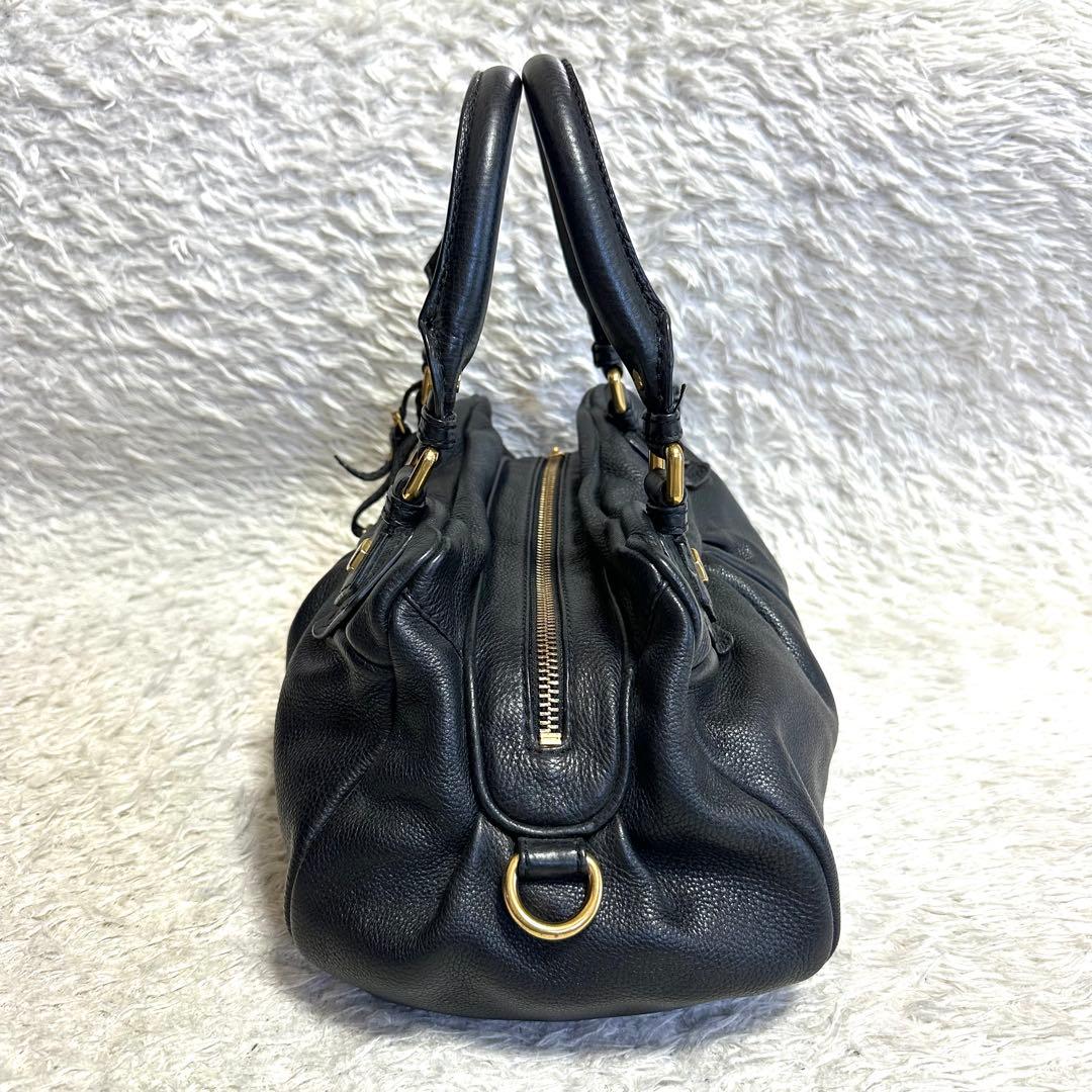 マークバイマークジェイコブス 2way ハンドバッグ レザー ブラック y2k