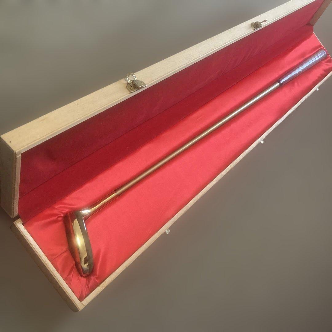 【希少】新品未使用 Deity 天然翡翠(ひすい) パター 木箱入り ゴルフ