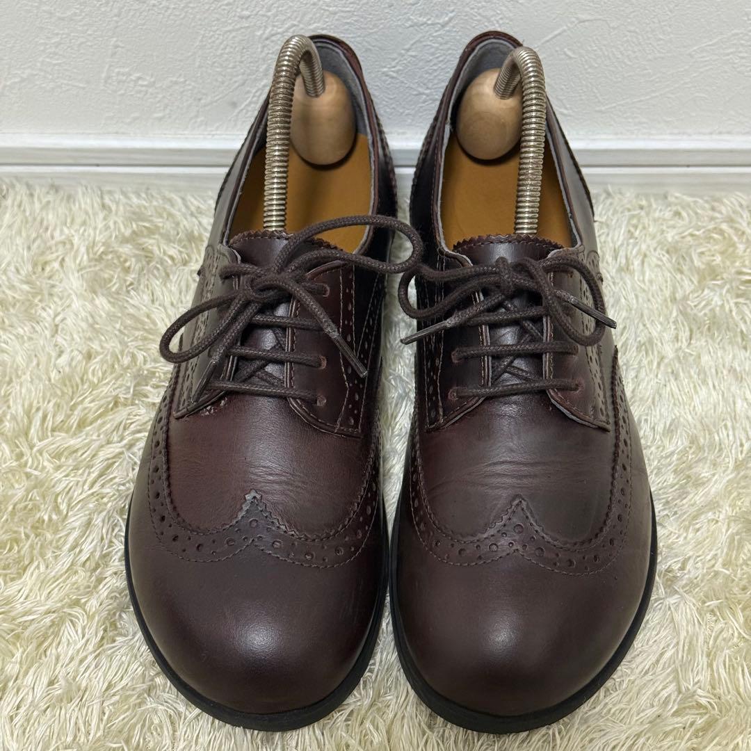 美品✨ ビリケンシュトック　ララミーロー　レースアップシューズ　レザー　茶色