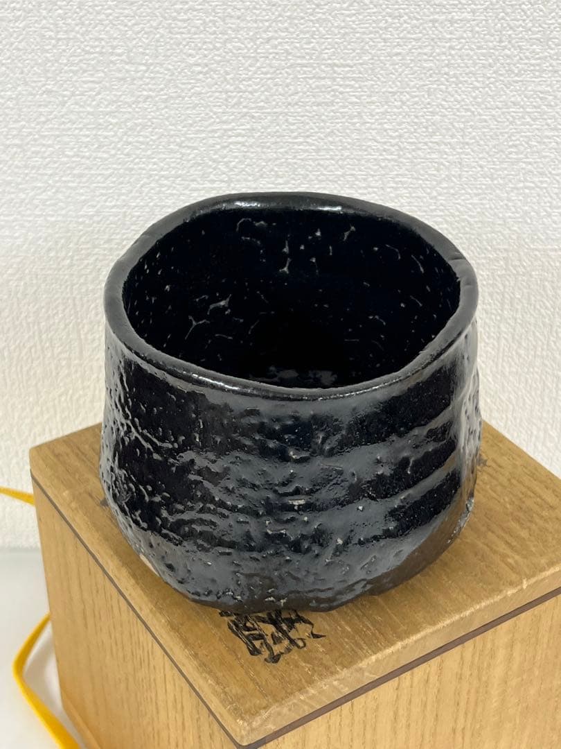 茶道具　瀬戸黒　黒獅子　C/3