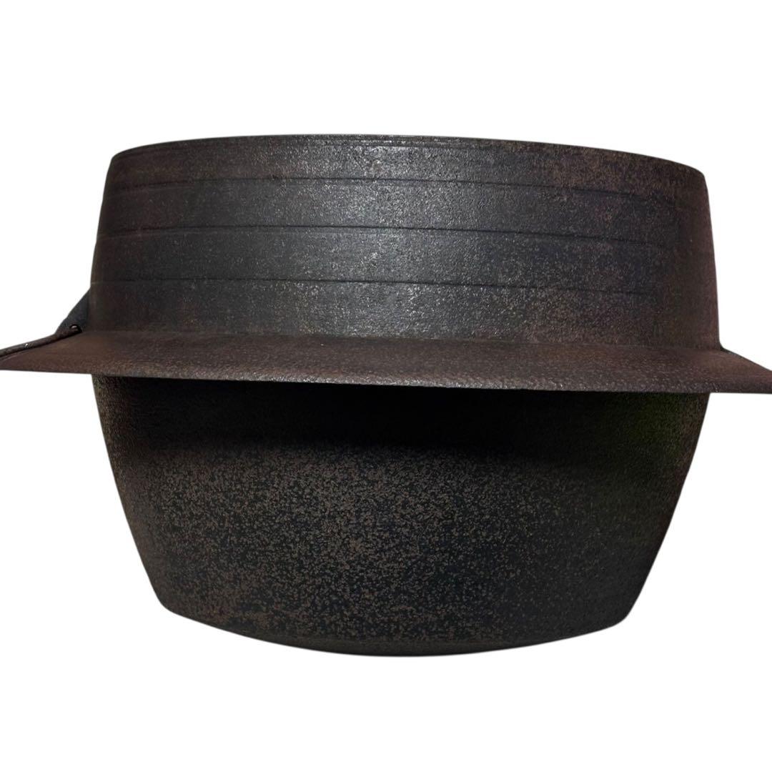 鉄製　羽釜　直径30㎝（ツバ40㎝）高さ25㎝