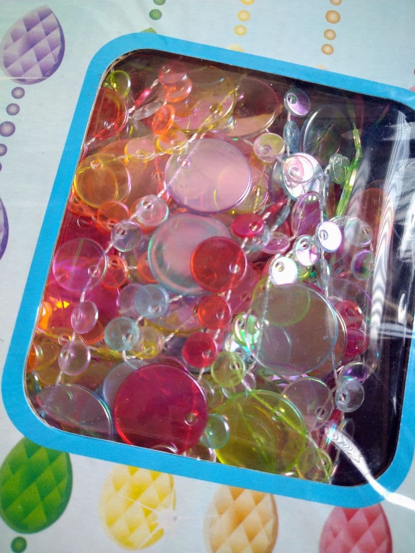 カラフル　 ビーズカーテン　レトロ　ビーズのれん　平成レトロ　希少　2セット