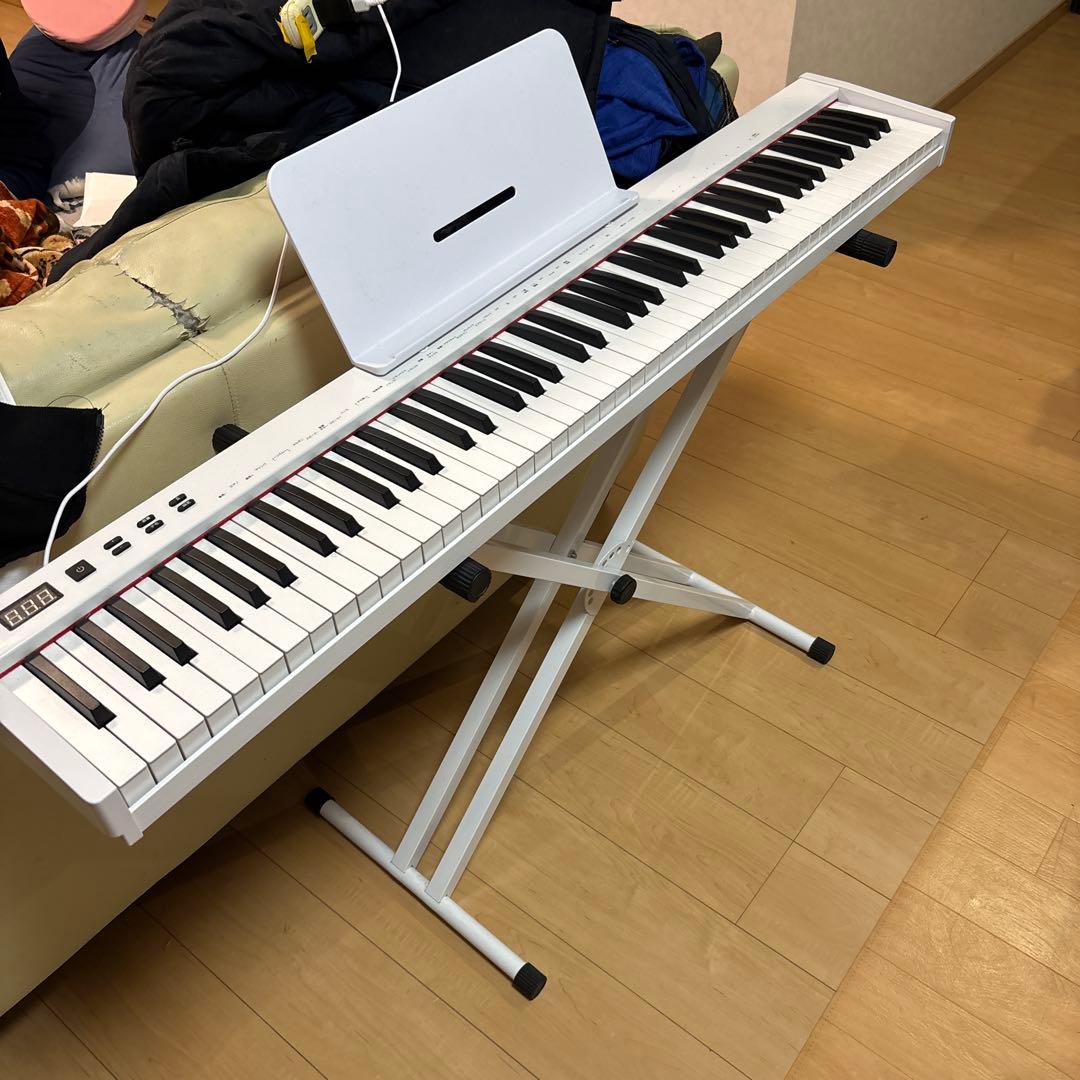 ニコマク nikomaku 電子ピアノ 88鍵盤 swan-s ホワイト