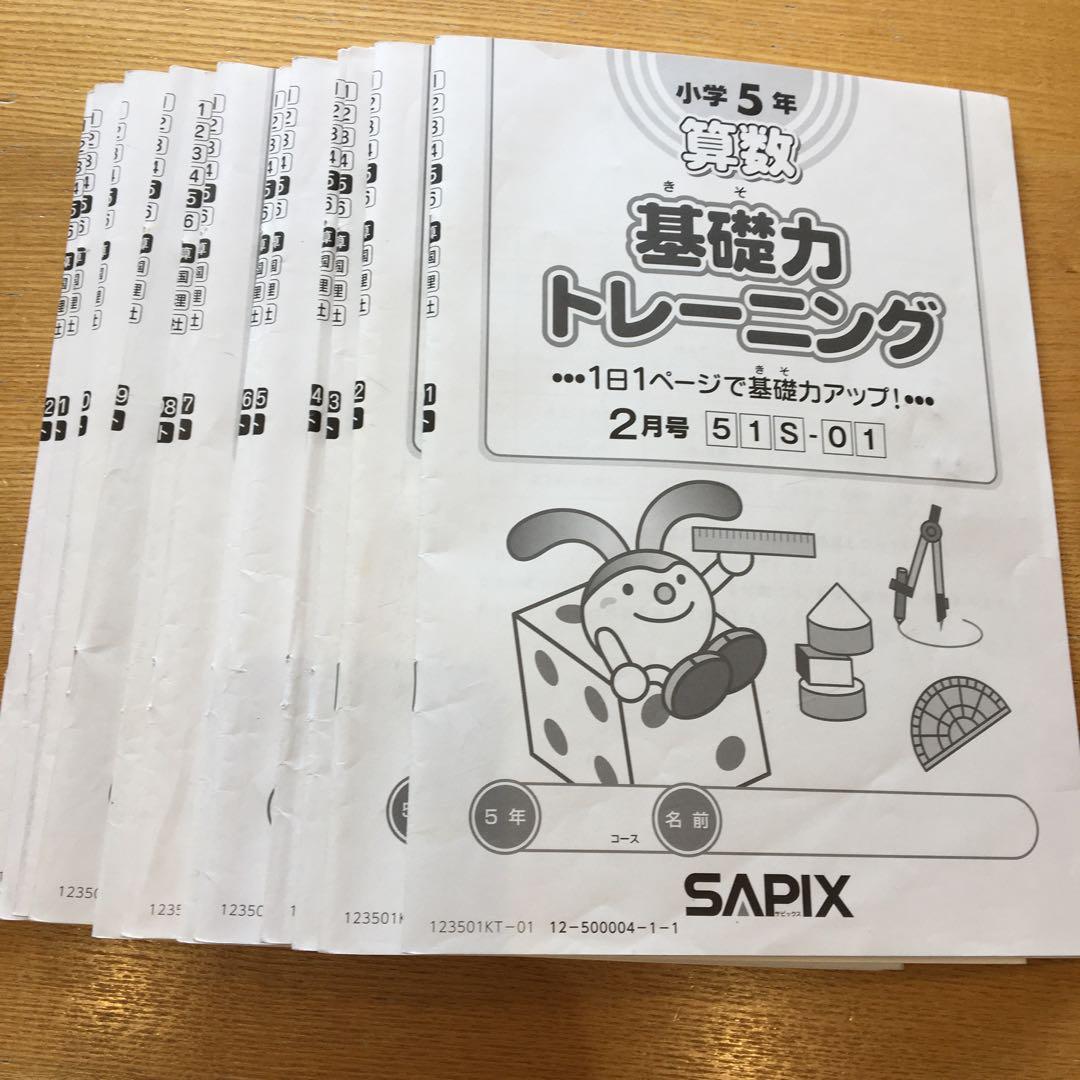小学5年 基礎力トレーニング SAPIX サピックス　算数