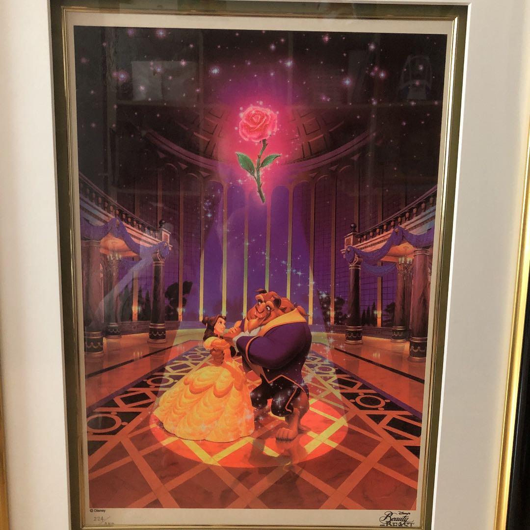 ディズニー美女と野獣　/シルクスクリーン