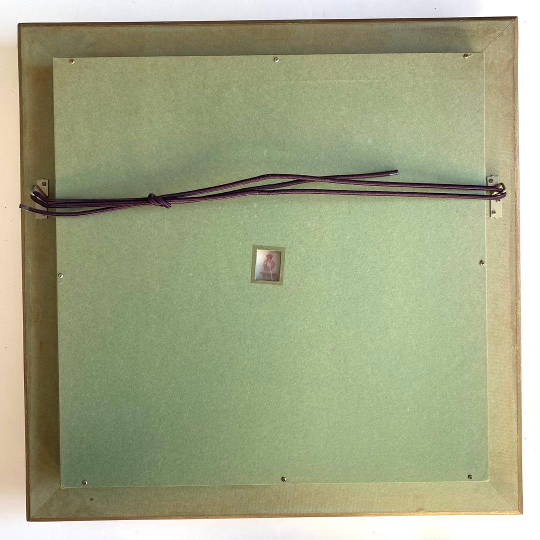 ビンテージ　CAULDON コウルドン　花柄陶器皿 壁掛　アート　額縁