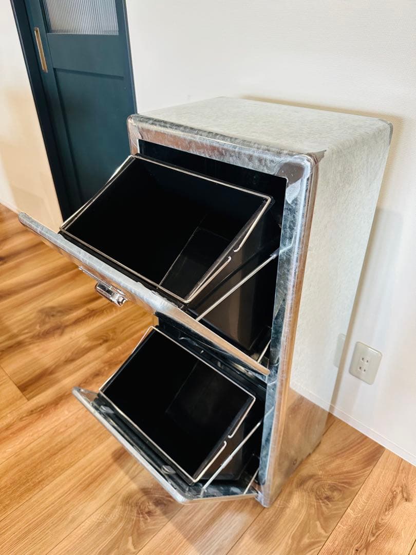 ダルトン トラッシュカン ダブルデッカー ゴミ箱 GALVANIZED