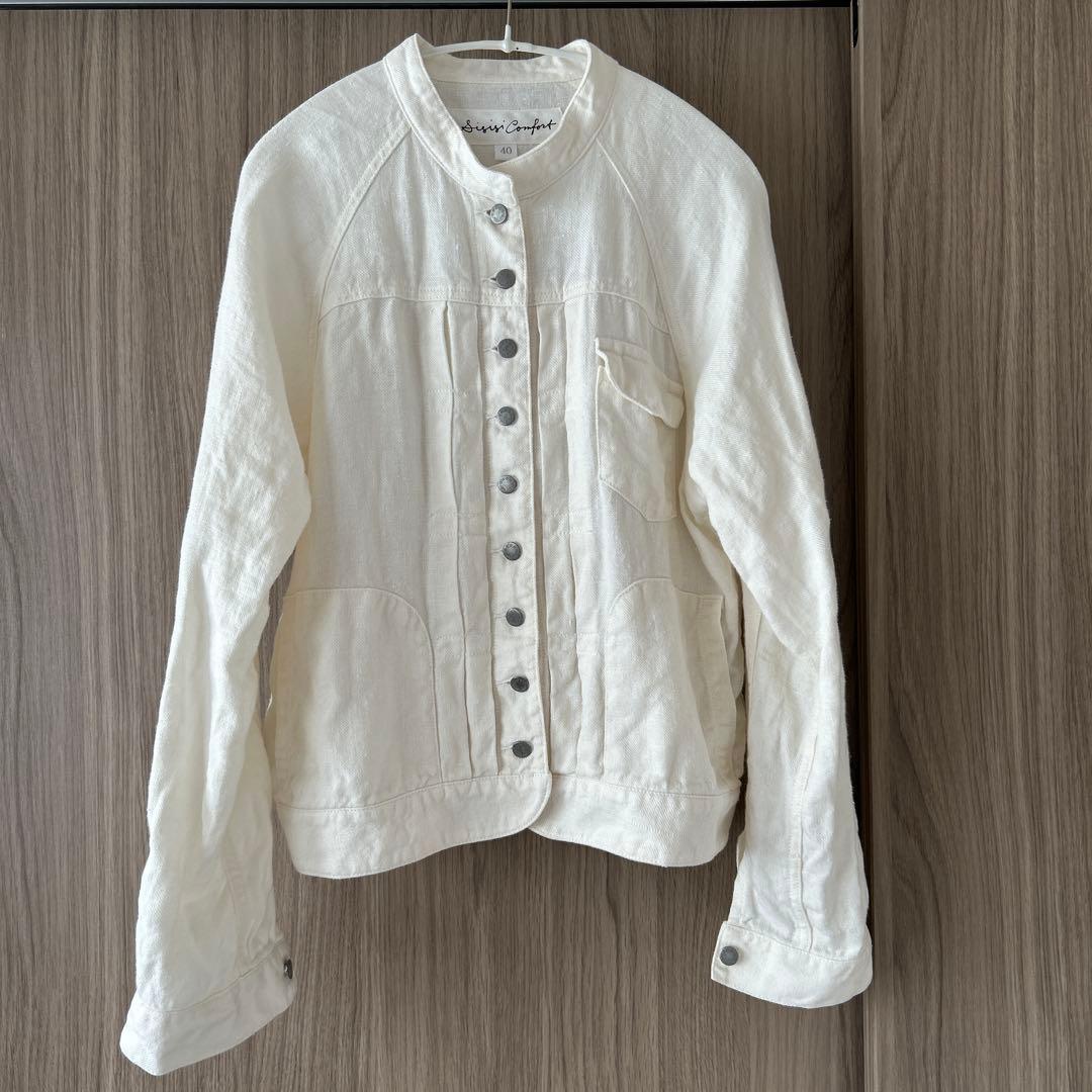 si-si-si comfortリネン　デニムジャケット