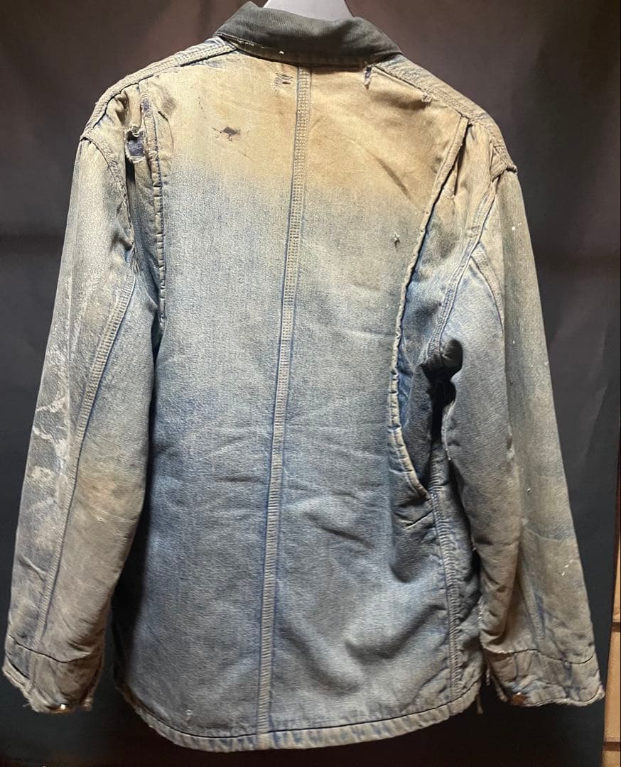 カーハート　チョアコート　デニム ボロ