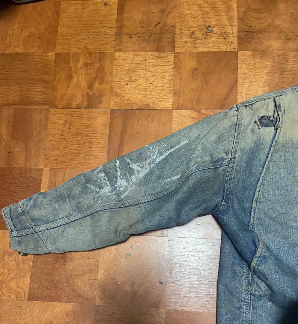 カーハート　チョアコート　デニム ボロ