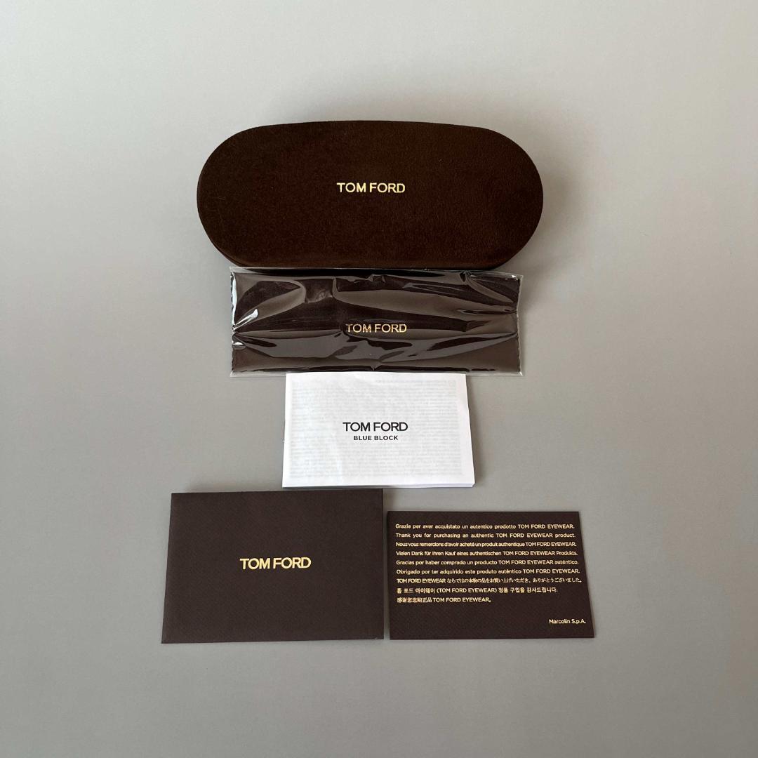 トムフォード メガネ アジアンフィット ボストン ブラック ゴールド 黒 金