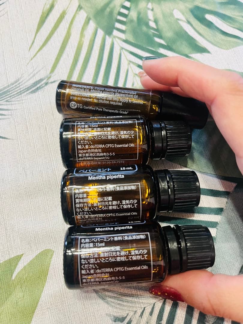 doTERRA ペパーミント エッセンシャルオイル セット 15ml3本＋おまけ